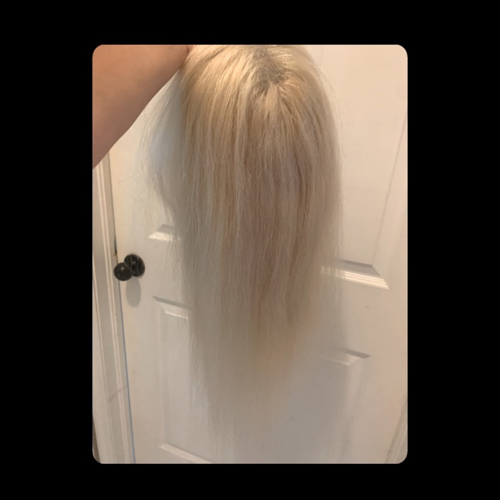 Full lace blonde wig human hair